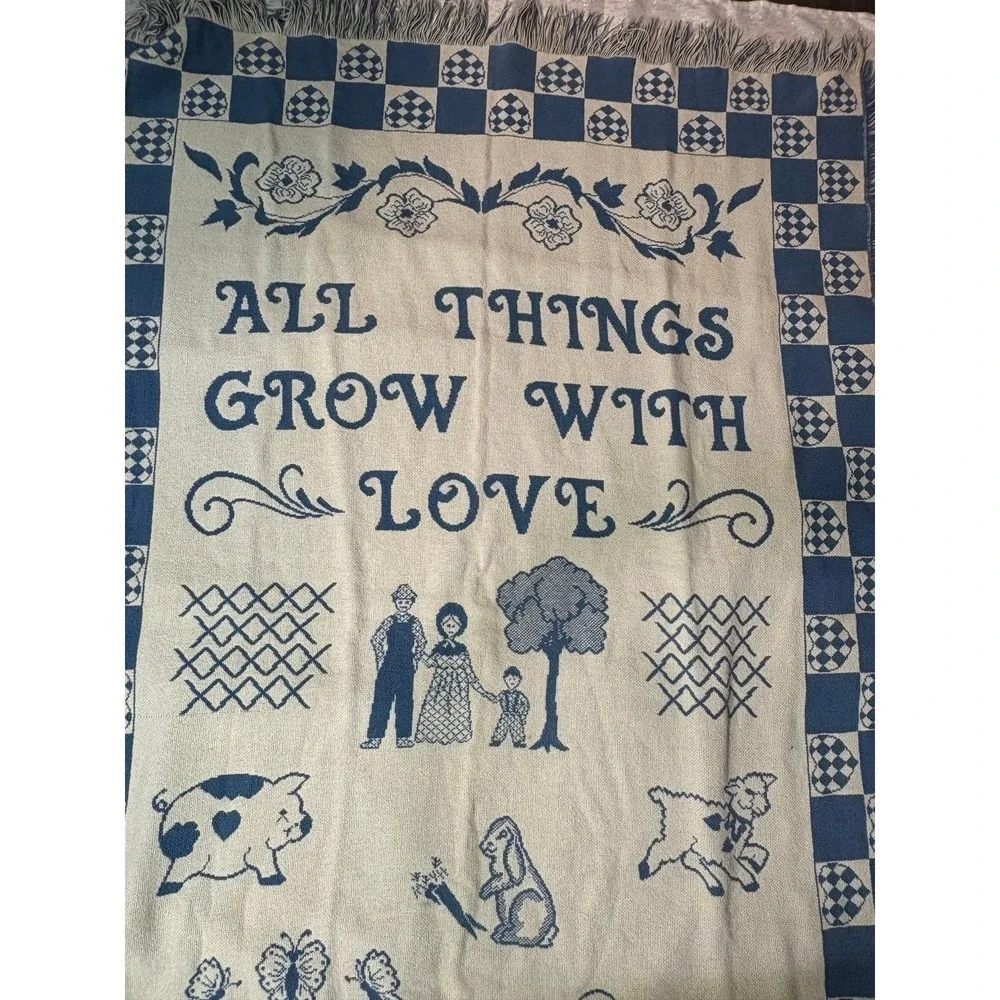 Blanket Kuscheldecke Goodwin Weavers made in the USA cottagecore grandmacore